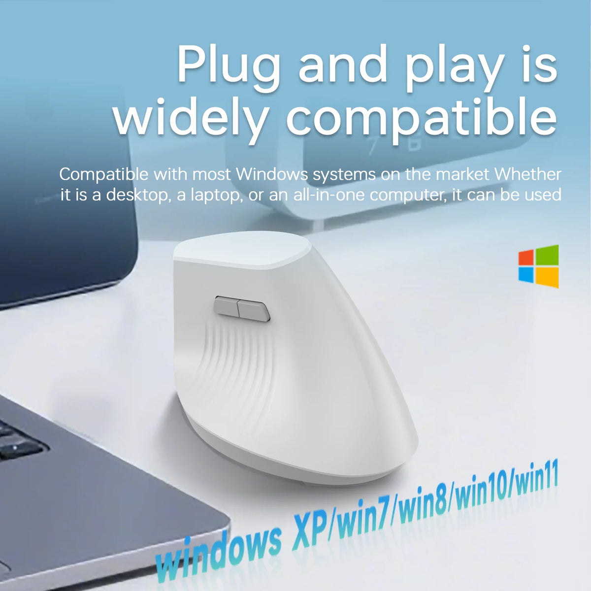 Gaming Maus Kabellos – Ajazz Ergonomische 2.4GHz Funkmaus fuer PC & Laptop