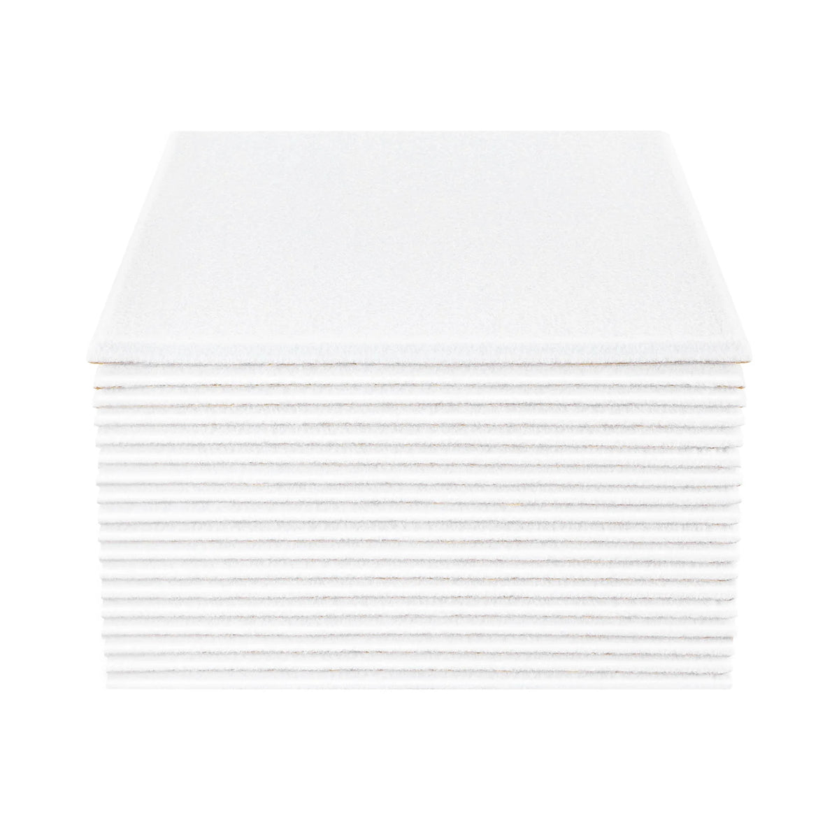 Akustikpaneele Weiß 18er Set 30x30cm – Quadratische Wandverkleidung aus Polyester zur Schalldämmung