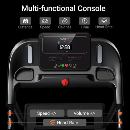 Laufband Klappbar mit App Bluetooth – Leises Walking Pad mit Pulssensoren bis 136kg