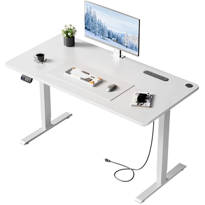 Elektrischer Höhenverstellbarer Stehschreibtisch 140 cm Schwarz – Ergonomischer Schreibtisch mit Memory-Funktion