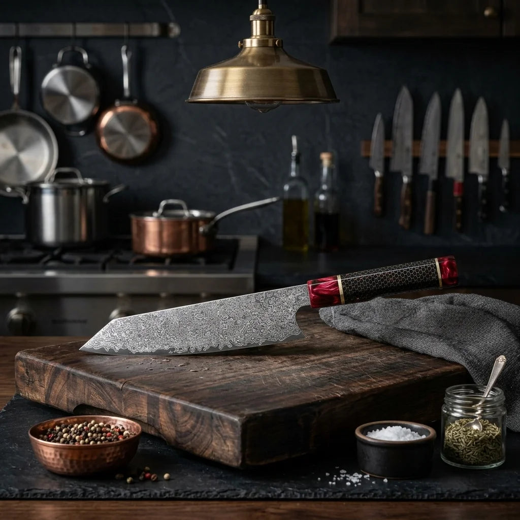 VG10 Damastmesser - 67 Lagen, 20 cm, Resin-Griff, Geschenkbox